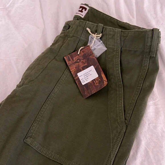 Tellason Olive Fatigue Pants - Never Worn, Size 34 - Picture 4 of 4